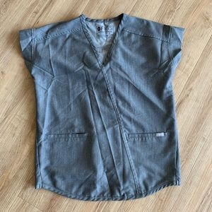 Figs scrub top Gray
